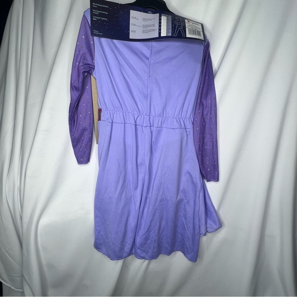Disney Movie WISH Asha Princess Dress Cosplay Purple Stage Gown Suit Girls 3T 4T - Picture 2 of 10